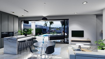 Nieuw gebouwde villa's in La Finca Golf op een plan met privézwembaden - Lotus Properties