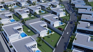 Nieuw gebouwde villa's in La Finca Golf op een plan met privézwembaden - Lotus Properties