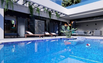 Nieuw gebouwde villa's in La Finca Golf op een plan met privézwembaden - Lotus Properties