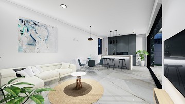 Nieuw gebouwde villa's in La Finca Golf op een plan met privézwembaden - Lotus Properties