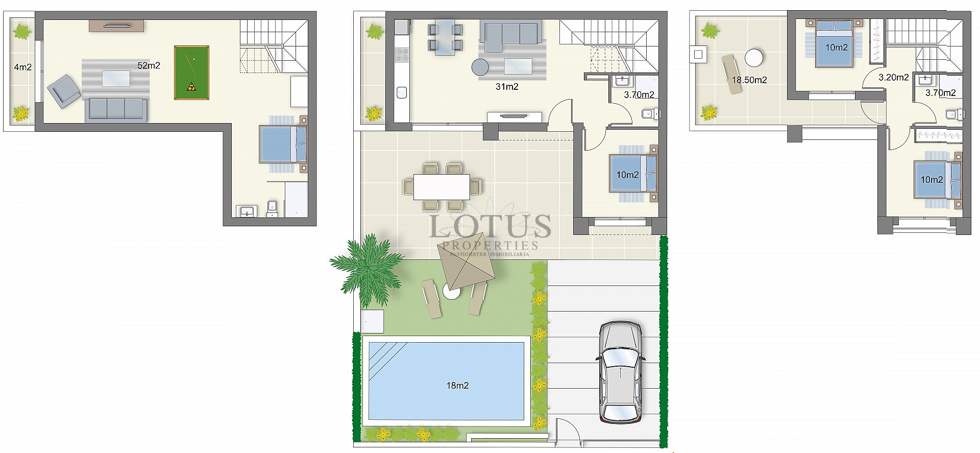 Medelhavsvillor i vackra Ciudad Quesada - Lotus Properties