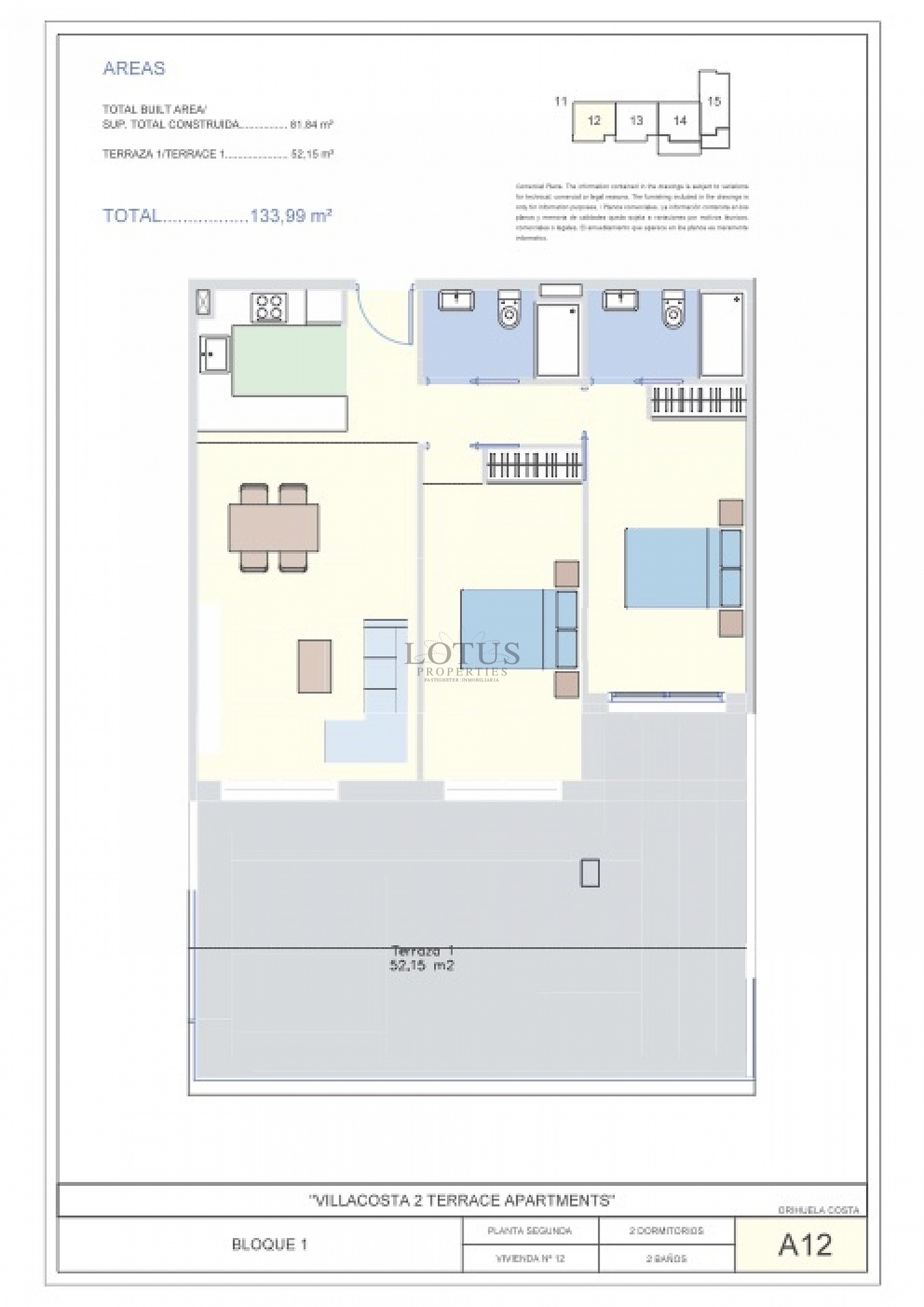 Nya Villacosta Club 2 Terrass Apartments - Villamartin - Lotus Properties