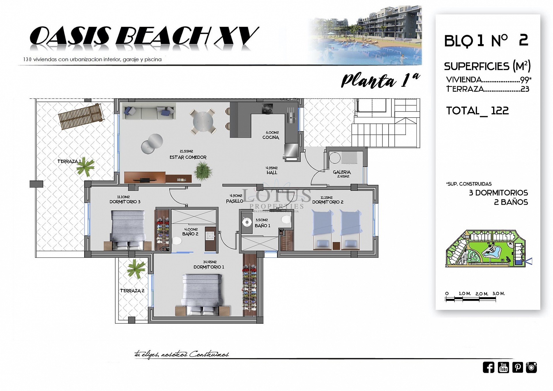 Nya lägenheter i Oasis Beach XV - El Raso - Lotus Properties
