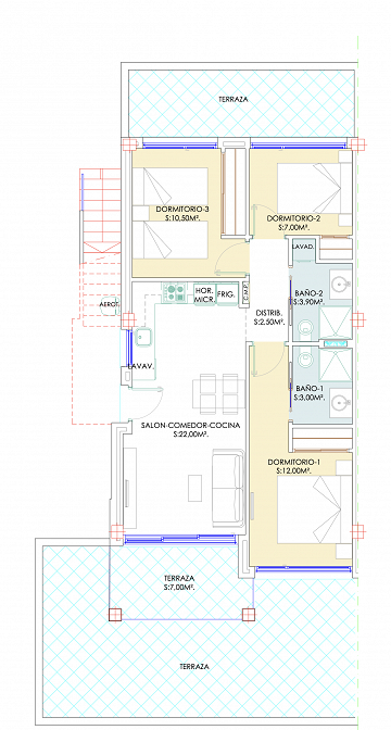 Nya mark & takvåningar i Los Balcones - Lotus Properties