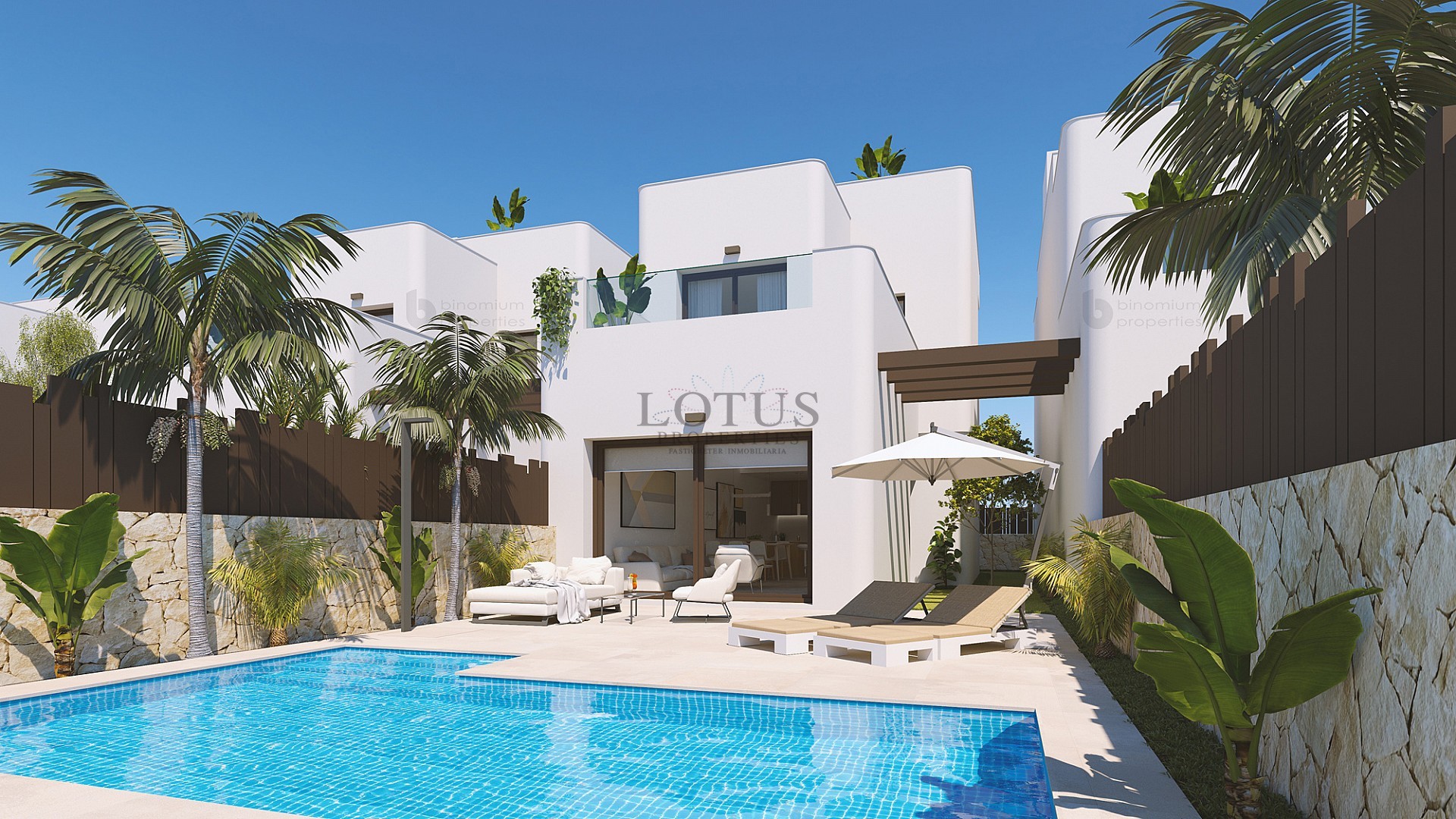 Luxe villa met zwembad in het strand Mil Palmeras - Lotus Properties