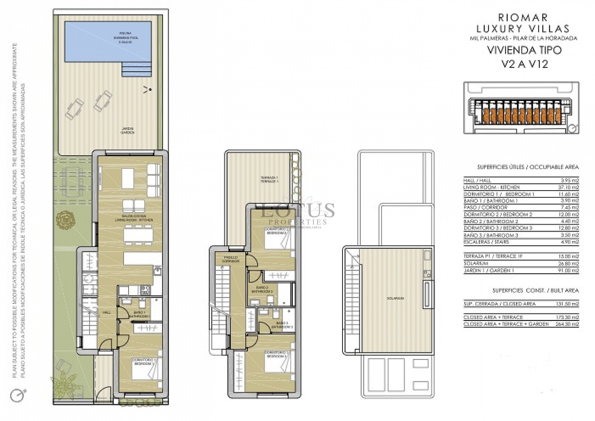 Luxe villa met zwembad in het strand Mil Palmeras - Lotus Properties