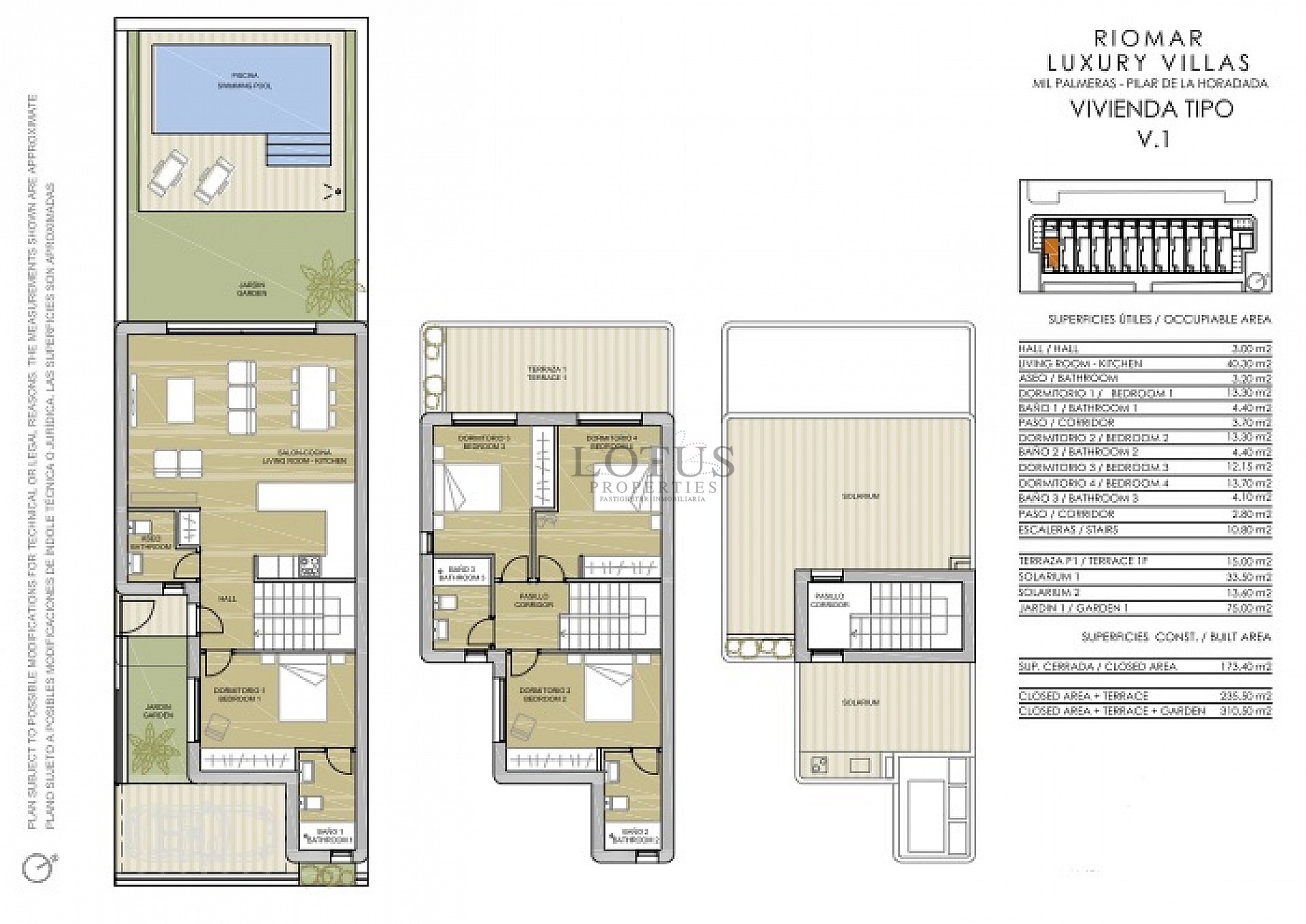 Luxe villa met zwembad in het strand Mil Palmeras - Lotus Properties