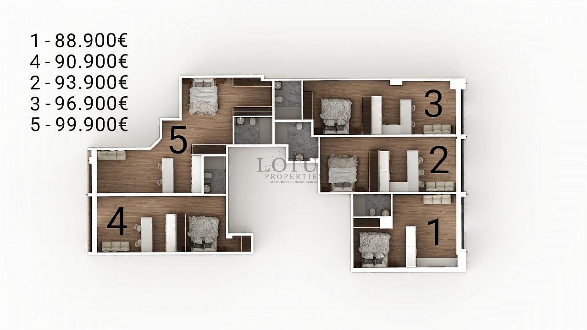 Newly built studios on La Mata beach - Lotus Properties
