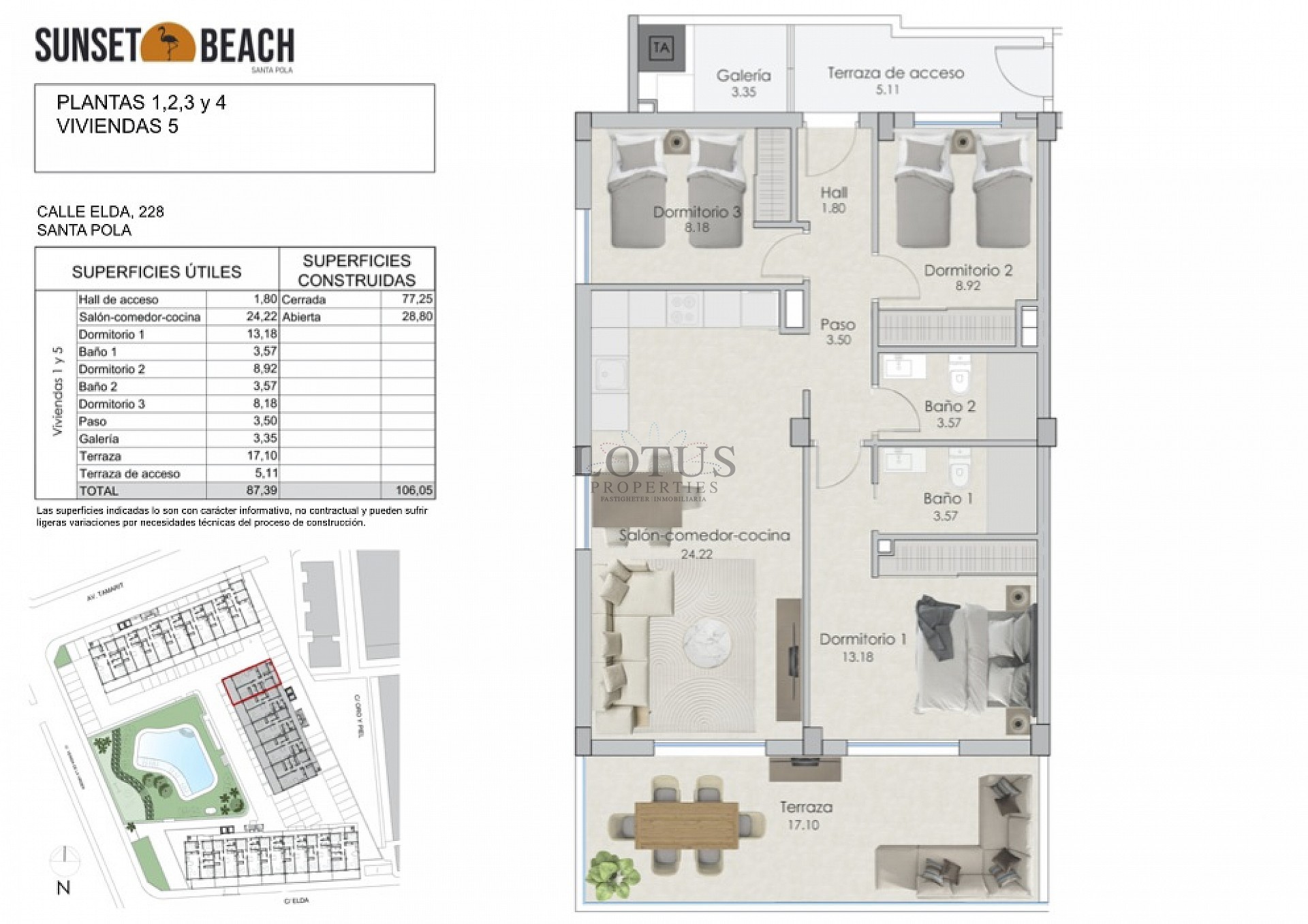 Nya lägenheter 100 m till stranden i Santa Pola - Lotus Properties
