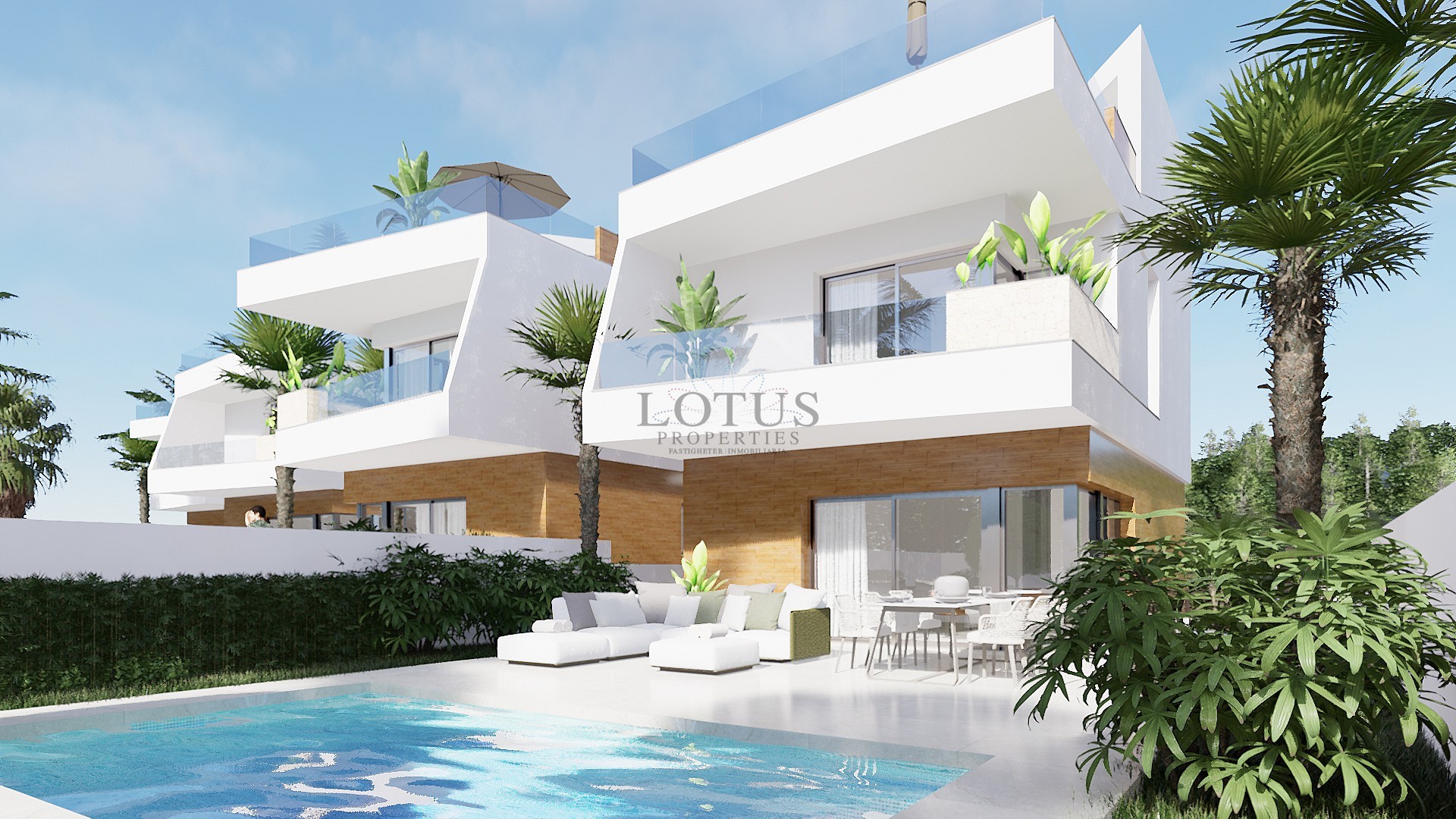 New construction of 6 magnificent villas in the fantastic Pilar de la Horadada - Lotus Properties