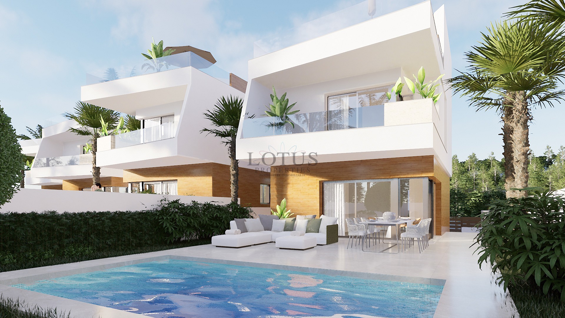 New construction of 6 magnificent villas in the fantastic Pilar de la Horadada - Lotus Properties