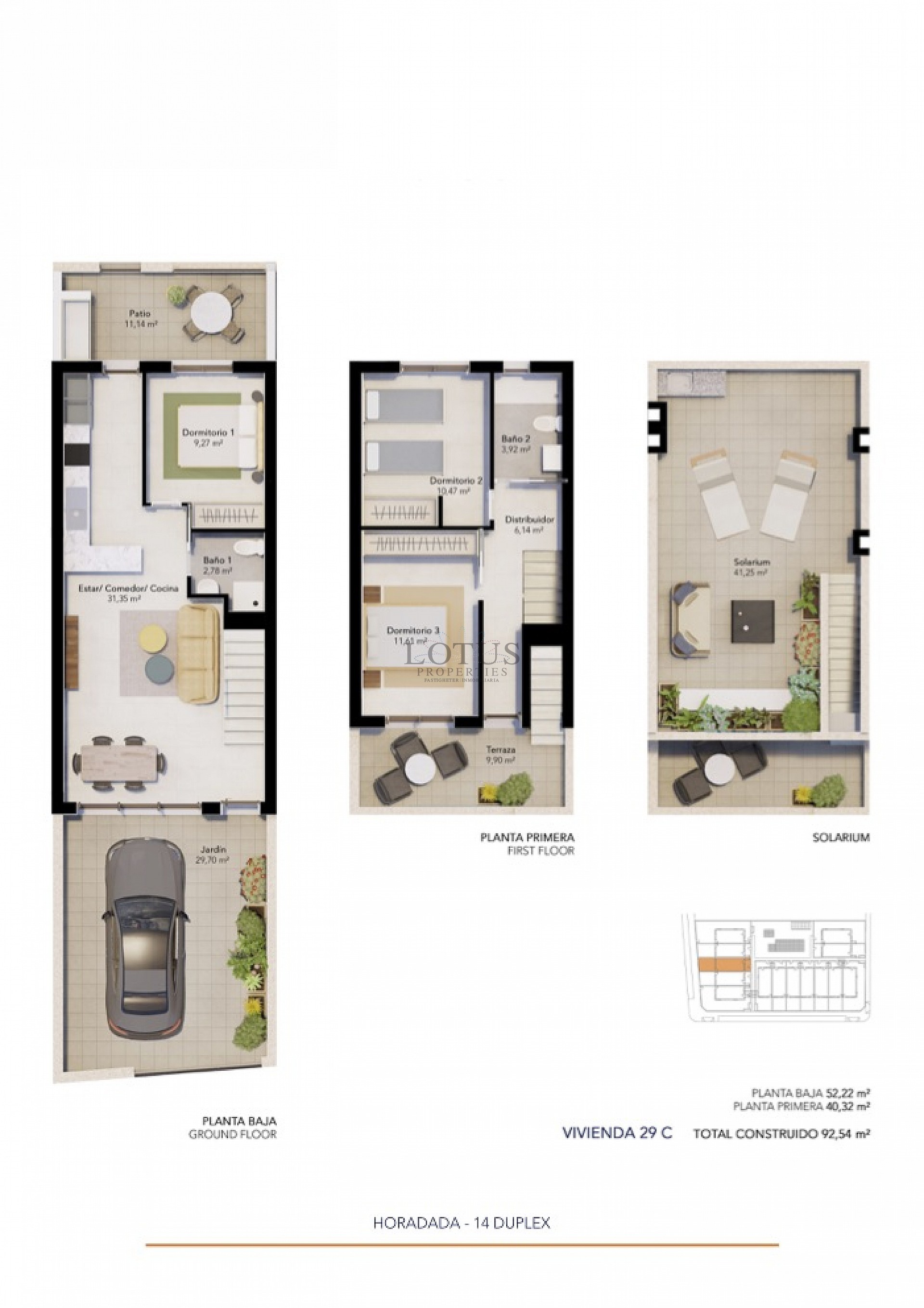 New townhouses with 3 bed & solarium - Pilar de la Horadada - Lotus Properties