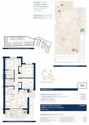Mark & Dakdekkers met 3 Slaapkamers - Los Balcones  - Lotus Properties