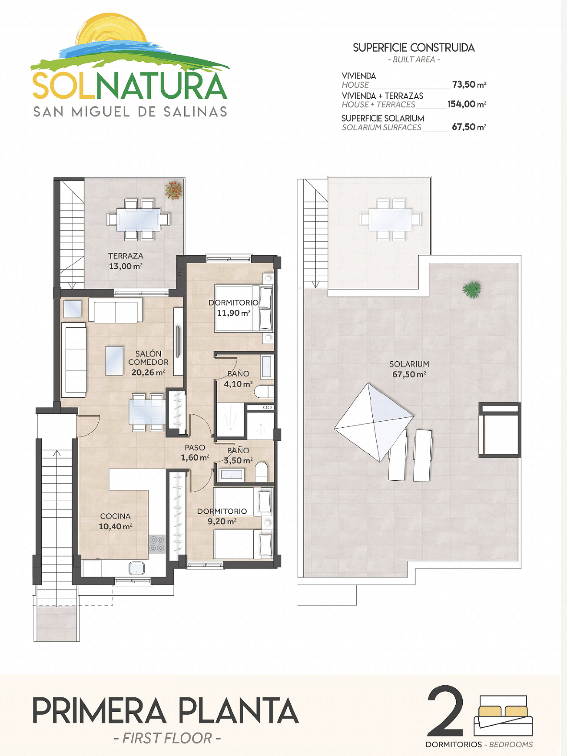 Penthouse in a beautiful residential area of ​​Sol Natura - Lotus Properties