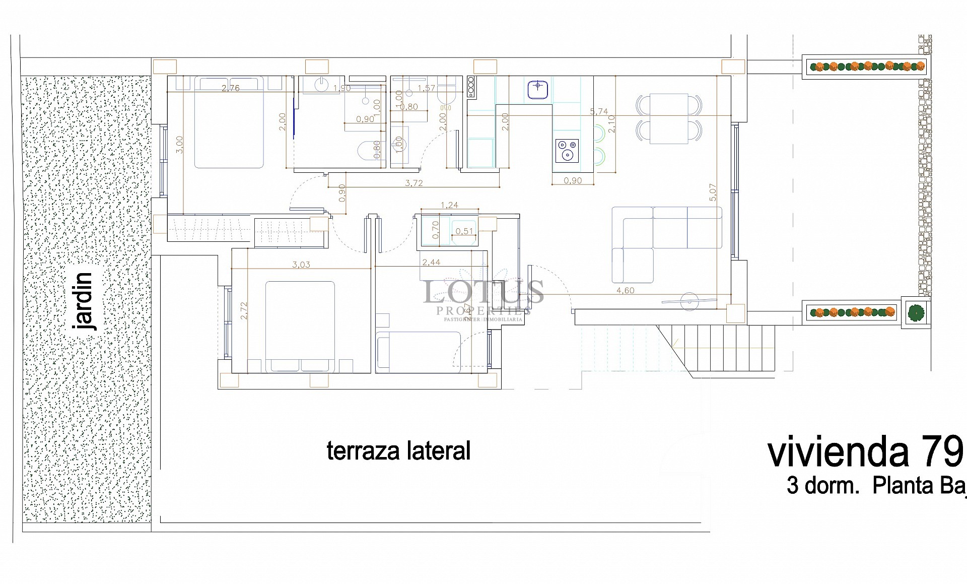 Ground floors with 3 bedrooms - Los Balcones - Lotus Properties