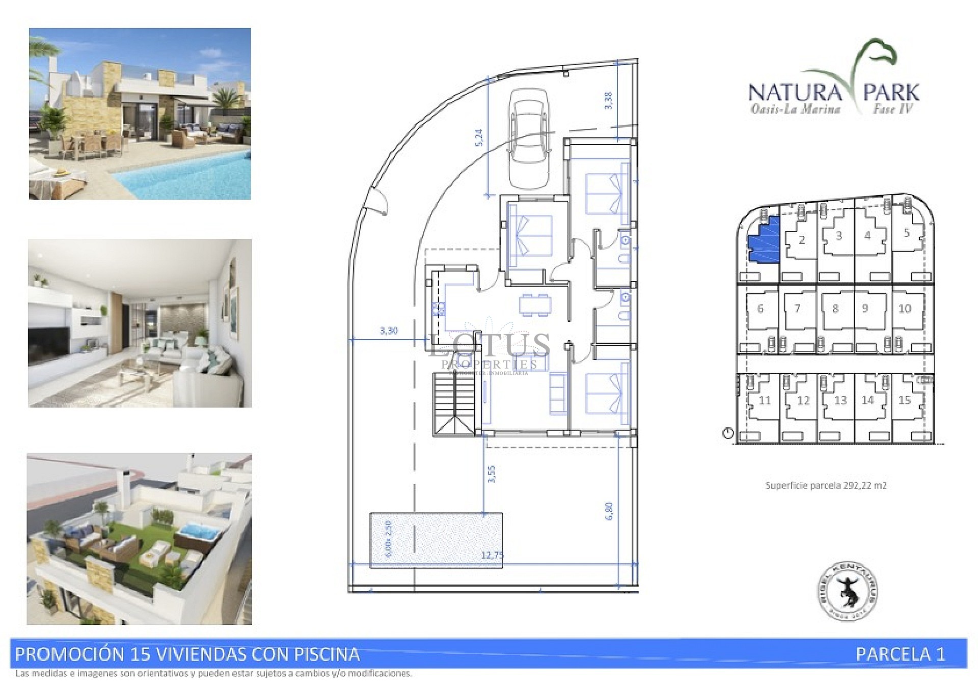 Newly built villas in beautiful Natura Park IV- La Marina with private pool and 3 bedrooms and 2 bathrooms - Lotus Properties