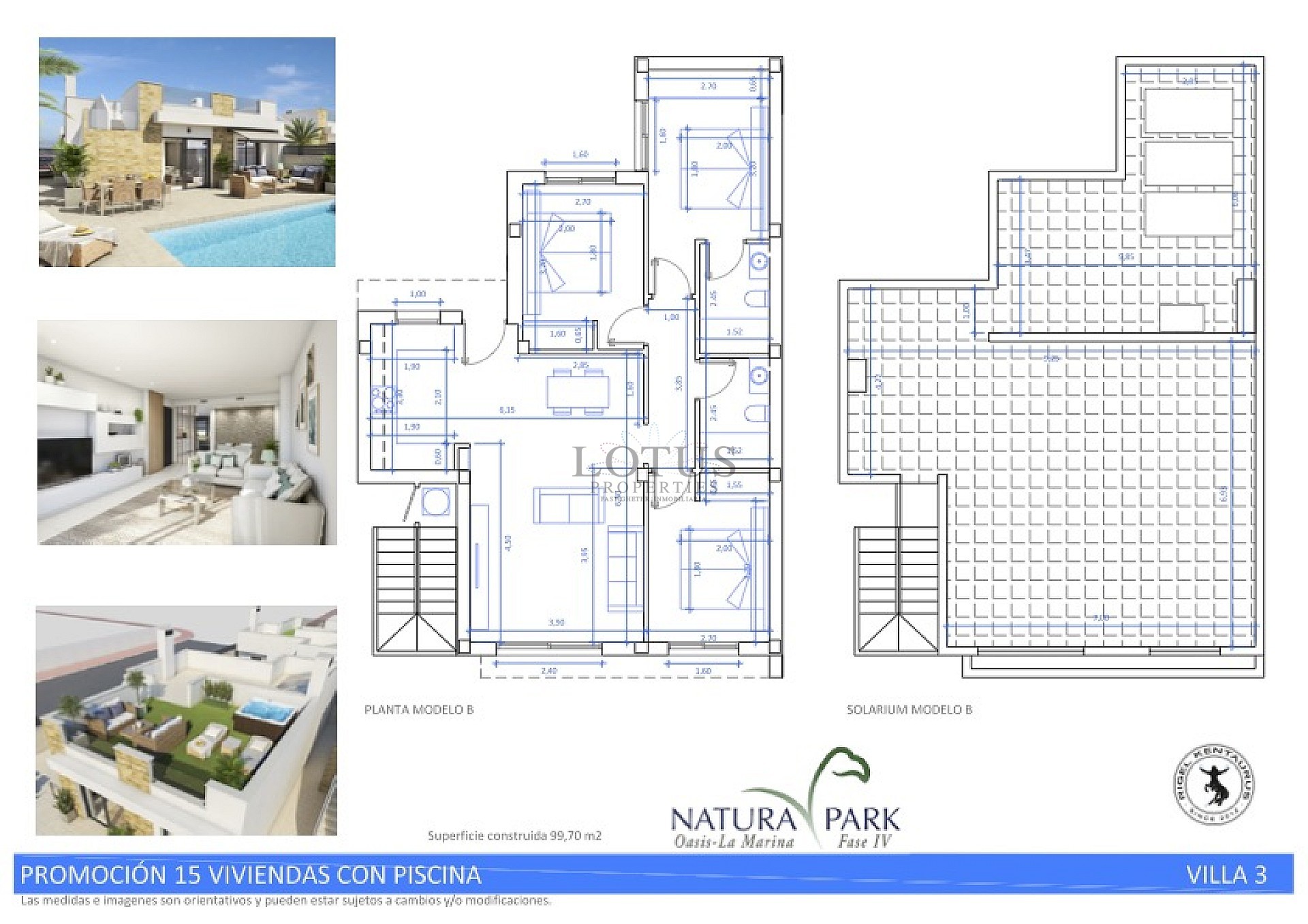 Newly built villas in beautiful Natura Park IV- La Marina with private pool and 3 bedrooms and 2 bathrooms - Lotus Properties