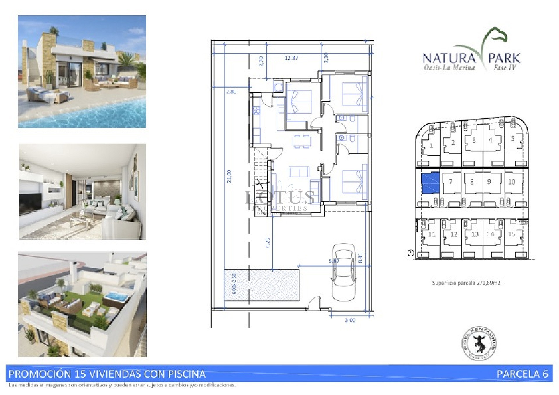 Newly built villas in beautiful Natura Park IV- La Marina with private pool and 3 bedrooms and 2 bathrooms - Lotus Properties