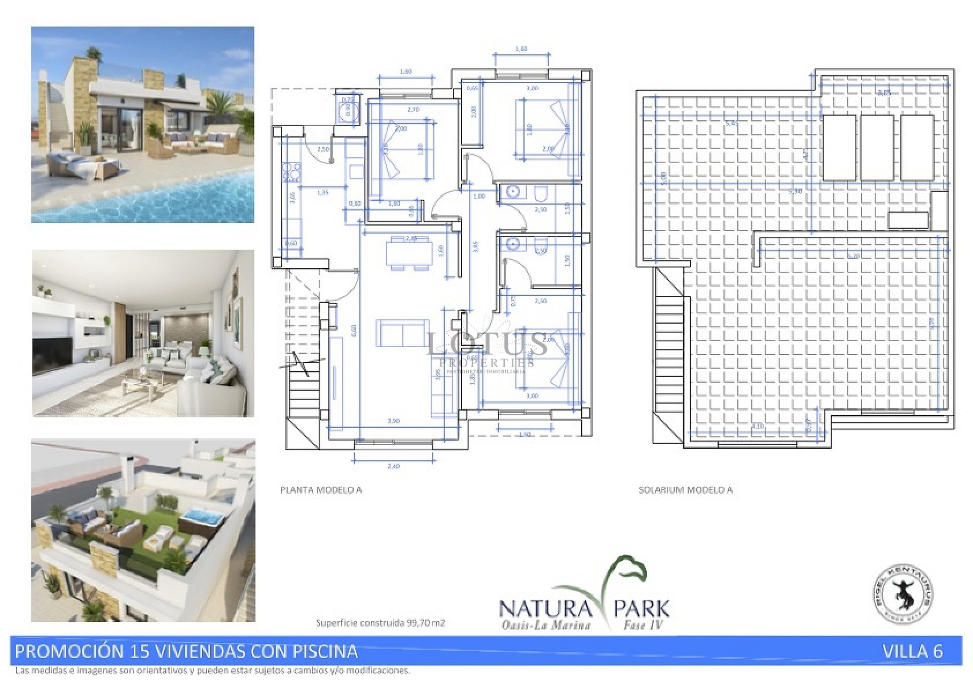 Newly built villas in beautiful Natura Park IV- La Marina with private pool and 3 bedrooms and 2 bathrooms - Lotus Properties