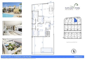 Newly built villas in beautiful Natura Park IV- La Marina with private pool and 3 bedrooms and 2 bathrooms - Lotus Properties
