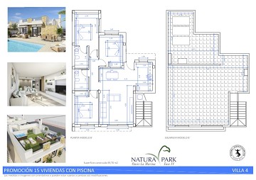 Newly built villas in beautiful Natura Park IV- La Marina with private pool and 3 bedrooms and 2 bathrooms - Lotus Properties