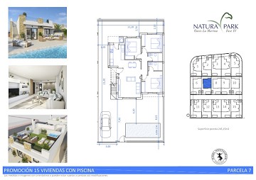 Newly built villas in beautiful Natura Park IV- La Marina with private pool and 3 bedrooms and 2 bathrooms - Lotus Properties