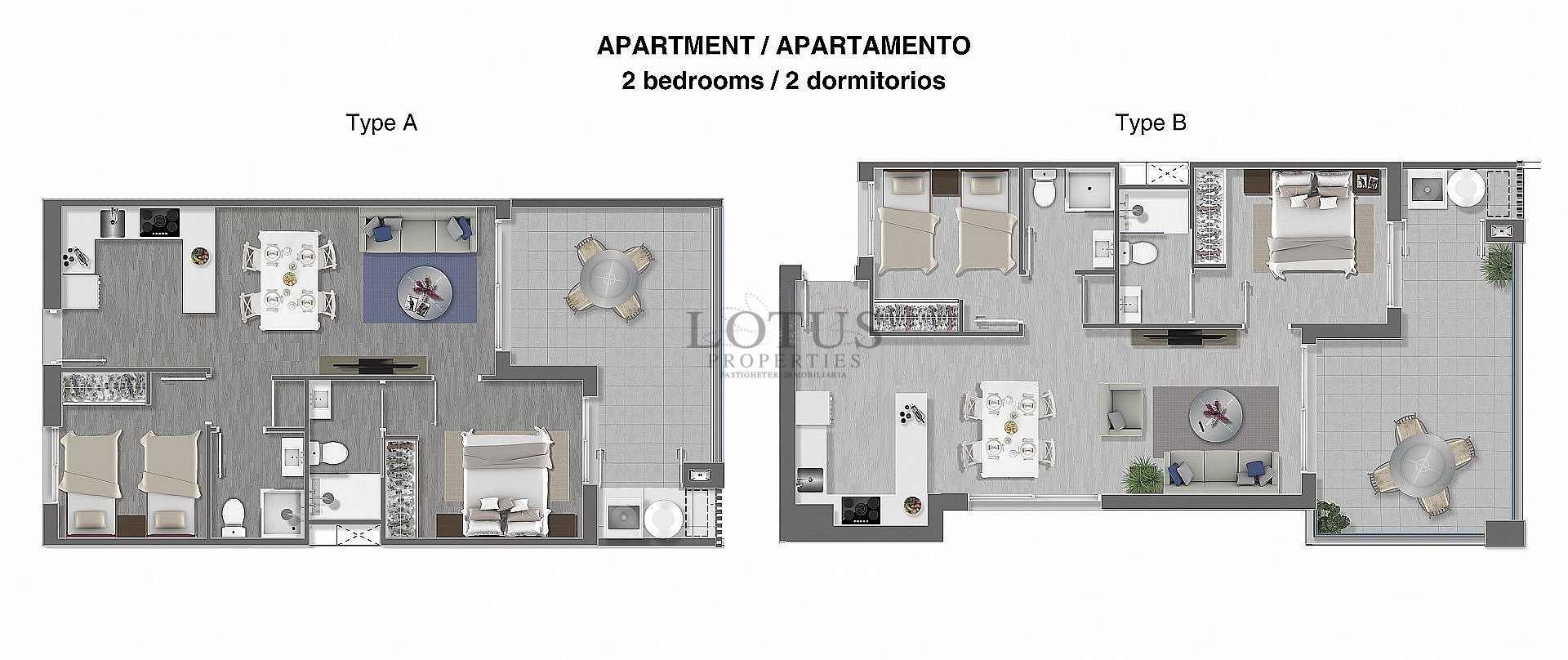 APARTAMENTOS DE LUJO DE 2 DORMITORIOS CERCA DE LA PLAYA DE LA MATA - Lotus Properties