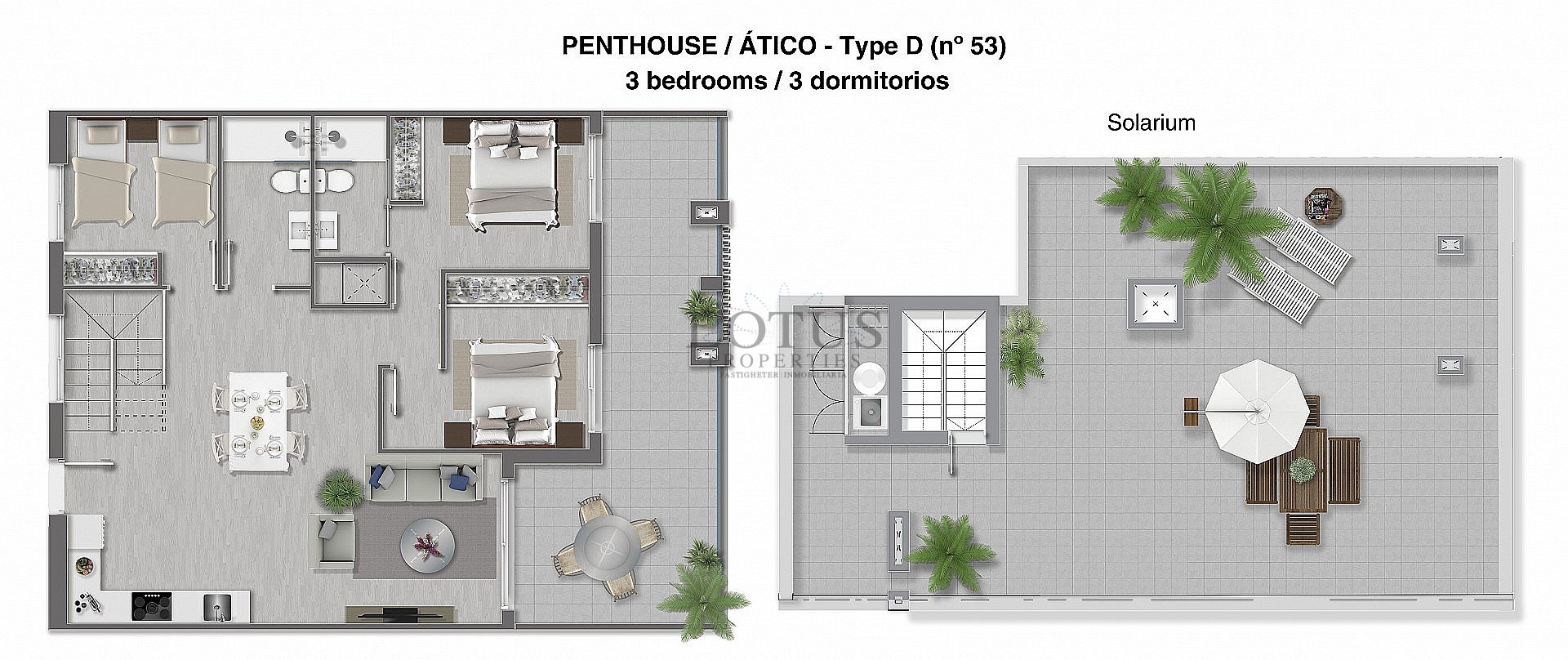 APARTAMENTOS DE LUJO DE 2 DORMITORIOS CERCA DE LA PLAYA DE LA MATA - Lotus Properties